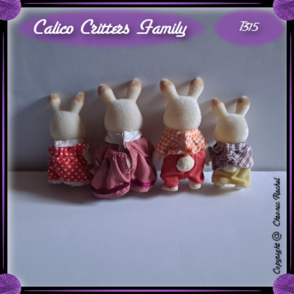 Vintage Hopscotch Rabbit Family - Picture 2 of 6